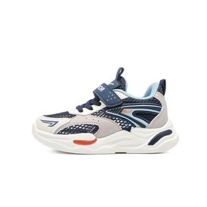 Дышащие низкие детские повседневные кроссовки Kids' WARRIOR, сине-серый