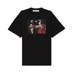 Off-White Футболка Caravaggio с короткими рукавами, цвет Черный/Красный