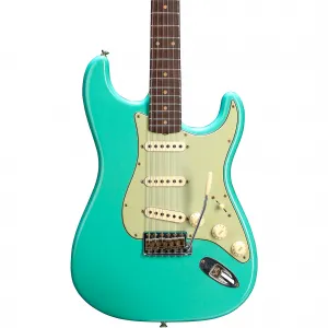 Электрогитара Fender Custom Shop 1959 Stratocaster Journeyman Relic, супервыцветший состаренный цвет Seafoam Green