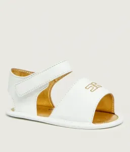 Кожаные сандалии Elisabetta Franchi, белый