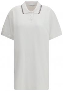 Свободное мини-платье-поло Alexander Wang, белое