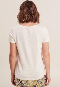 Базовая футболка MIT KURZEN ÄRMELN UND V-AUSSCHNITT Breal, кремовый