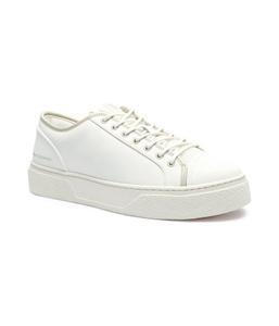 Кроссовки кожаные Armani Exchange English с принтом, белый