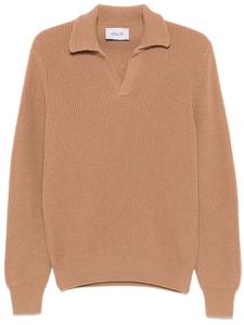 D4.0 рубашка поло из натуральной шерсти, коричневый