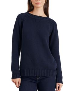 Женский свитер Aspen с круглым вырезом Paneros Clothing, Midnight navy