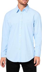 BOSS Мужская мягкая фланелевая рубашка на пуговицах, French Blue