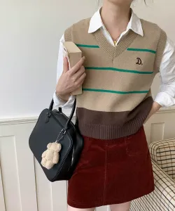 Вязаный жилет Border Aimoha - Select -, цвет Beige