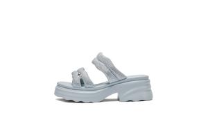 BELLE Женские слайдеры Абрикос/Светло-голубой/Черный/Экрю - Светло-голубой, цвет Light Blue