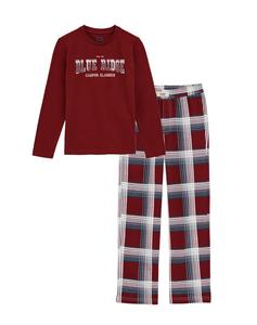 Пижама WE Fashion, Dark red