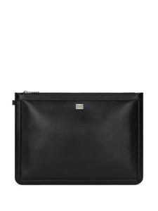 Dolce & Gabbana клатч с логотипом, черный