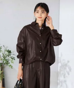 Полупрозрачная рубашка на шнуровке Avv, цвет Brown