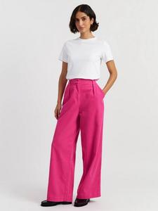 Высокие брюки-клеш из вельвета Chinti & Parker, Hot Pink