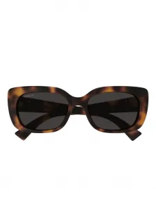 Солнцезащитные очки в квадратной оправе Gucci, коричневый