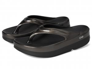 Сандалии OOFOS Oomega Oolala Stacked, Titanium Mirror