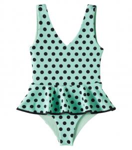 Купальник Piping Gramercy в горошек Marysia Bumby, Mint Small Dot Print
