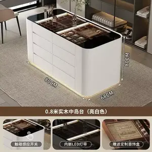 Yu Senyi Комод 80 см для спальни из массива дерева, 5 ящиков, высокий, белый, модель 68 degree, доставка в собранном виде