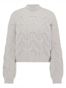 MyMo Женский светло-серый вязаный свитер