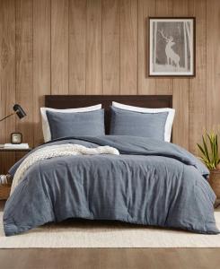 Комплект постельного белья McKenzie из 3 предметов, твил, с эффектом потертости, размер Full/Queen Woolrich, Blue