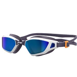 Очки для плавания Polycarbonate, Silicone Unisex LINING, серо-фиолетовый