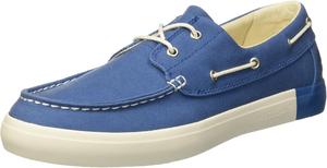 Timberland Men's NeWaterproofort Bay 2 Eye Boat Ox Oxford, Mykonos Blue Canvas, 7.5 M US