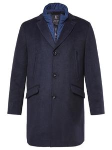 Короткое пальто темно-синего цвета JP1880