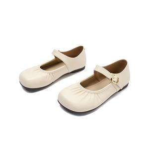 JOSINY Туфли Мэри Джейн на плоской подошве 1,5 см, женские, коричневые