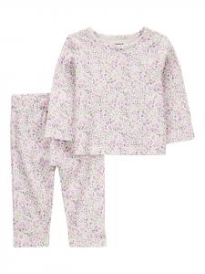 Рубашка с длинным рукавом carter's, фиолетовый