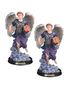 Набор из 2 предметов: 12-дюймовая статуэтка архангела Варахиила, главы ангелов-хранителей, святая статуэтка, украшение для дома, офиса и идеальные идеи для новоселья, праздников и дней рождения Fc Design, multicolor