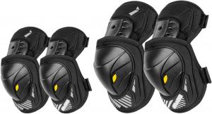 Налокотники для мотокросса для мужчин, наколенники для горного велосипеда, защитные наколенники для мотокросса, универсальные противоударные защитные элементы для мотоциклетных гонок, 4 шт HGTRH