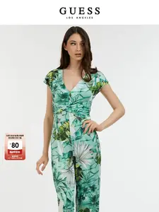 Комбинезон женский Guess в ретро стиле, черный