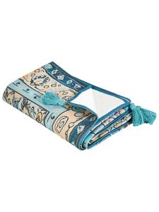 Beliani Плед для пикника KOTLA сине-желто-бежевого цвета - (Ш) 200 x (В) 1 x (Д) 200 см