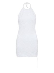 Мини-платье из акульего жаккарда Let's Swim, белый