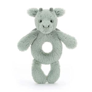 Плюшевая кукла Fun Universe Shy Dragon Ring Rattle высотой 18 см JELLYCAT