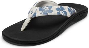 Женские пляжные сандалии OLUKAI Ohana, водонепроницаемые шлепанцы, поддержка свода стопы и комфортная посадка, легкие и прочные, улучшенное сцепление и устойчивость, белый