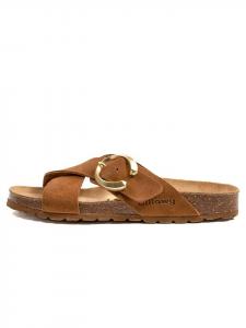 Мюли billowy Leder, светло-коричневый