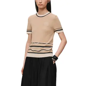 SS26 Кашемировый свитер Women's HERMES, cashews бежевый