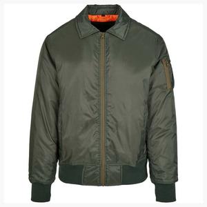 Куртка Build Your Brand Collar Bomber, зеленый