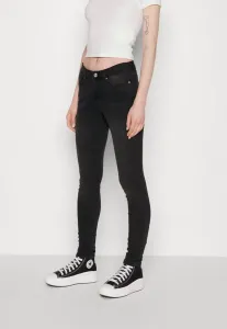 Джинсы onlwauw средней длины, узкий крой Only, Washed Black