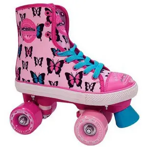 Роликовые коньки Park City Quad Skate Canvas Butterfly, розовый