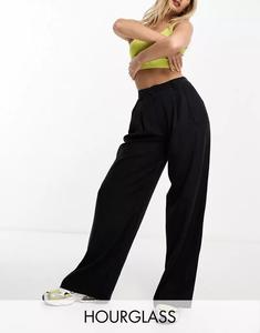 Черные свободные широкие брюки ASOS Hourglass