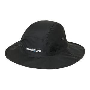 MONTBELL Нейлоновая разноцветная панама мужская, Black