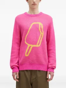 Свитер с принтом Icecream, розовый