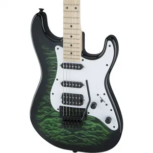 Электрогитара Jackson X Series Signature Adrian Smith SDXQM, прозрачный зеленый