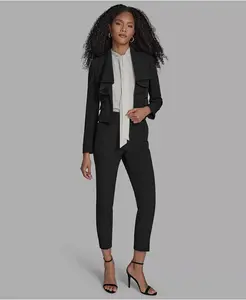 Женская куртка с воротником и длинным рукавом BCBG, черный