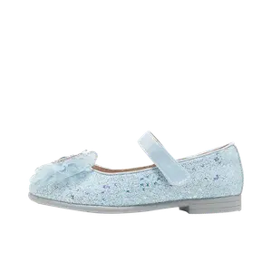 Нескользящие износостойкие низкие детские кожаные туфли для детей YeeHoO, синий