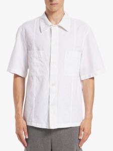 Хлопковая рубашка с короткими рукавами Barena, Bianco