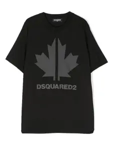 Футболка с логотипом Dsquared2 Kids, черный