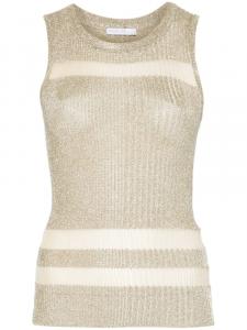 Прозрачная майка Patrizia Pepe, золотой