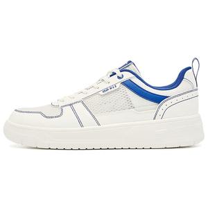 QIAODAN Износостойкие, легкие и дышащие низкие кроссовки для скейтбординга, мужские, белые, синие