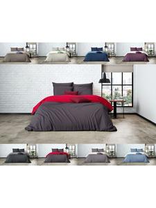 Двустороннее постельное белье Mistral Percale в цвете бордо/темно-серый Mistral Home, 155x220 см